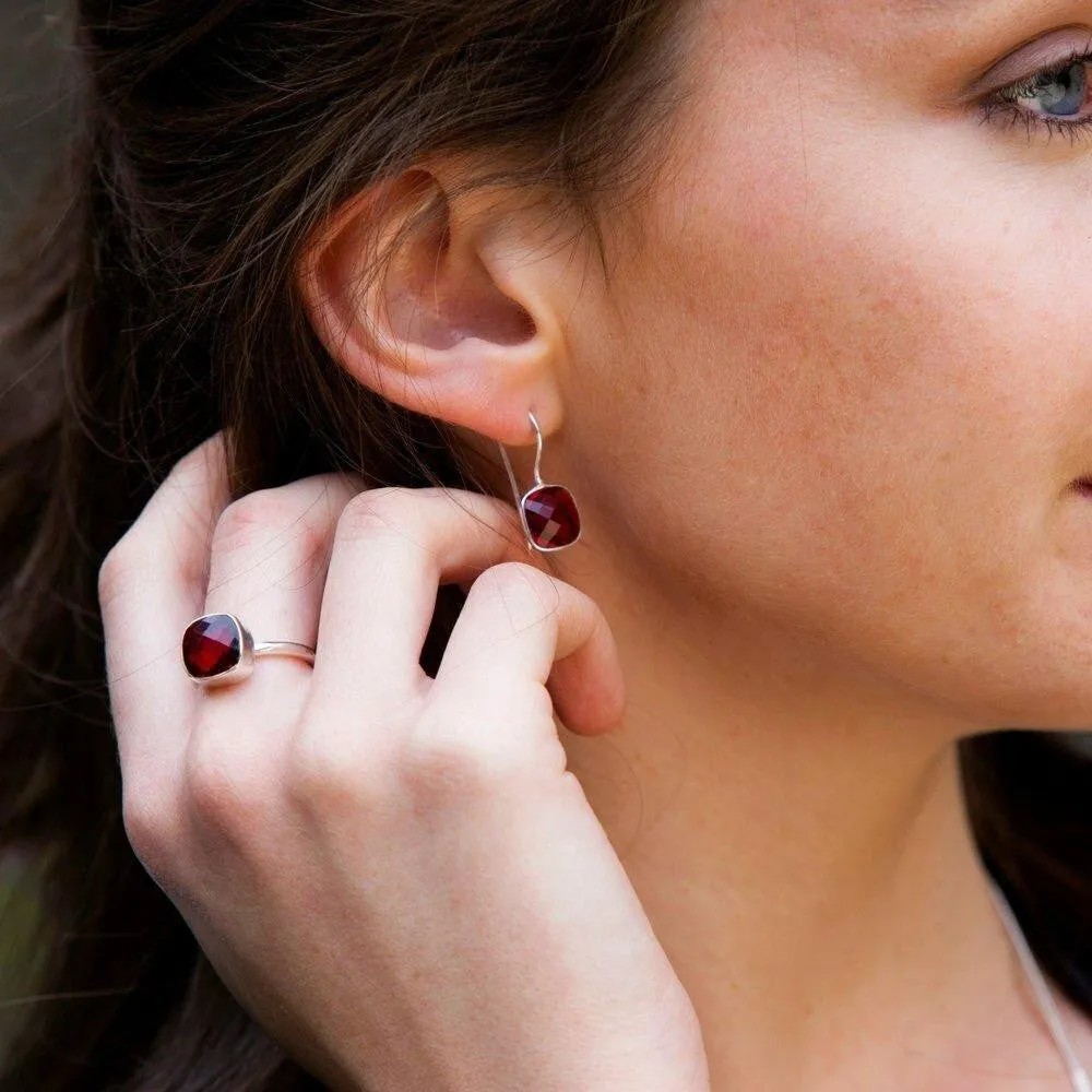Garnet Cocktail Ring | Rose Gold
