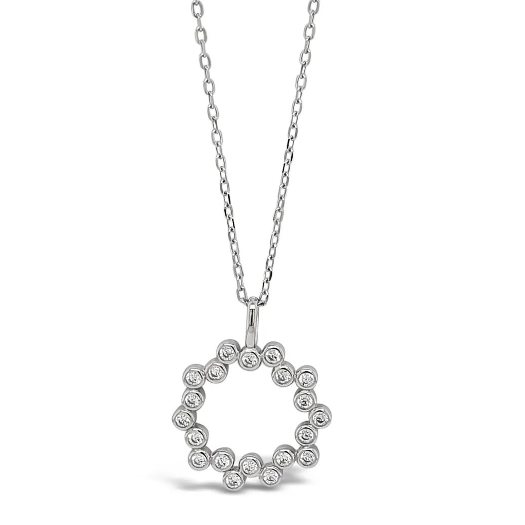 Gloria Cubic Zirconia Sterling Silver Pendant