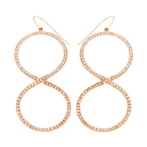 GOLD INFINITY DIAMOND EARRINGS