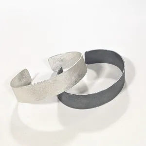 Hand Textured Silver Cuffs