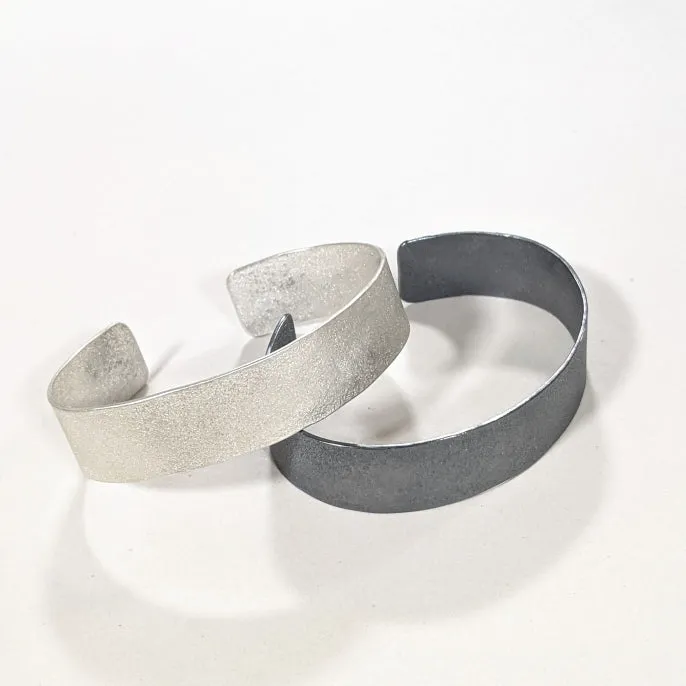 Hand Textured Silver Cuffs