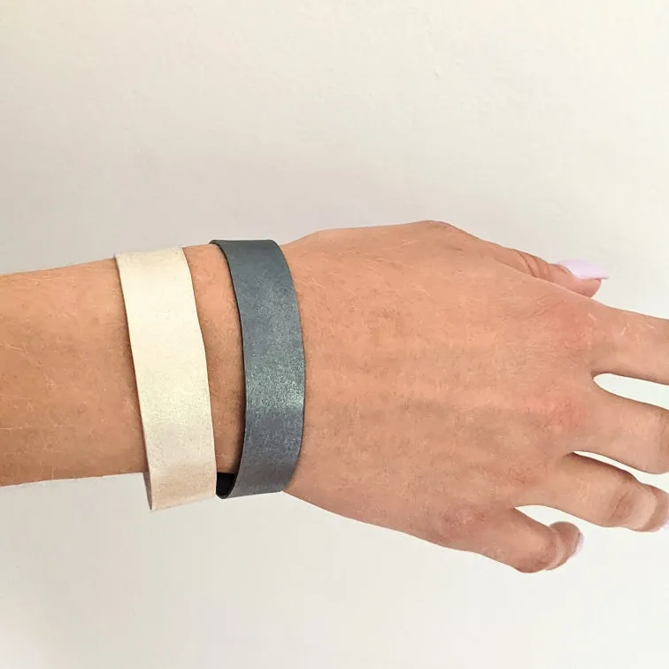 Hand Textured Silver Cuffs