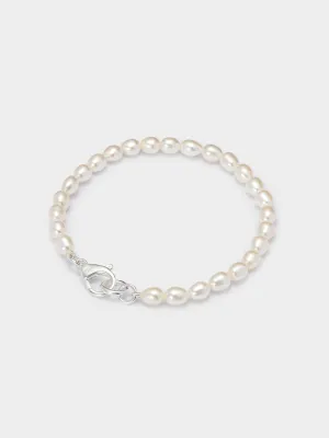 Hatton Labs Teardrop Pearl Bracelet Nude