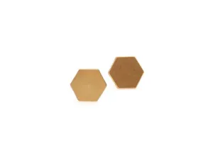 Hexagon Stud Earrings