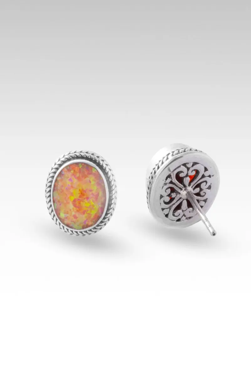 Holy Confidence Earrings™ in Tuscan Sun Simulated Opal