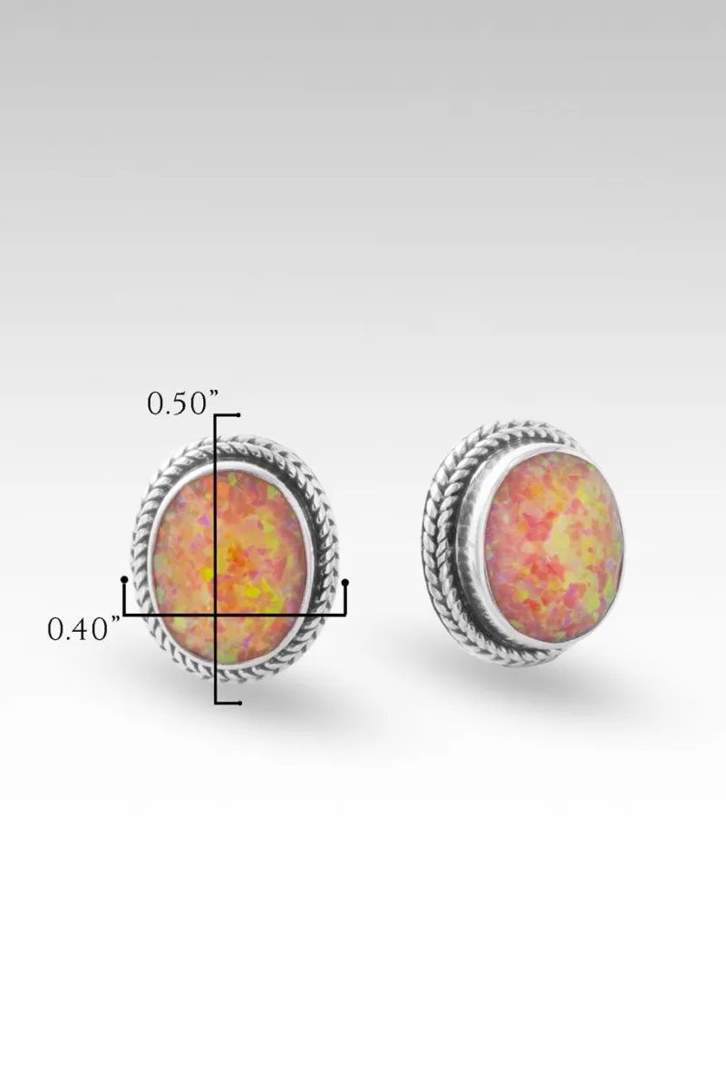 Holy Confidence Earrings™ in Tuscan Sun Simulated Opal