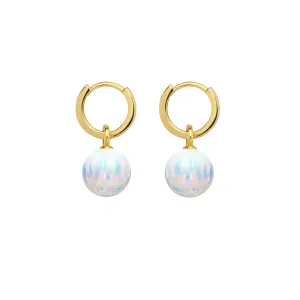 ICE OPAL HOOP EARRINGS