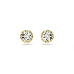 Imber Round Cut White Gold-tone Plated Stud Earrings 5681552