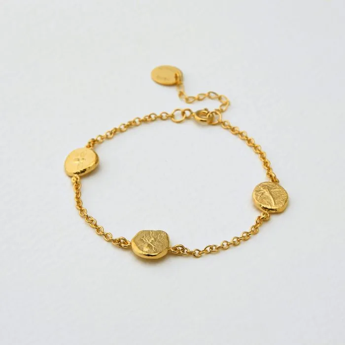 In-Line Palaeontology Nugget Bracelet