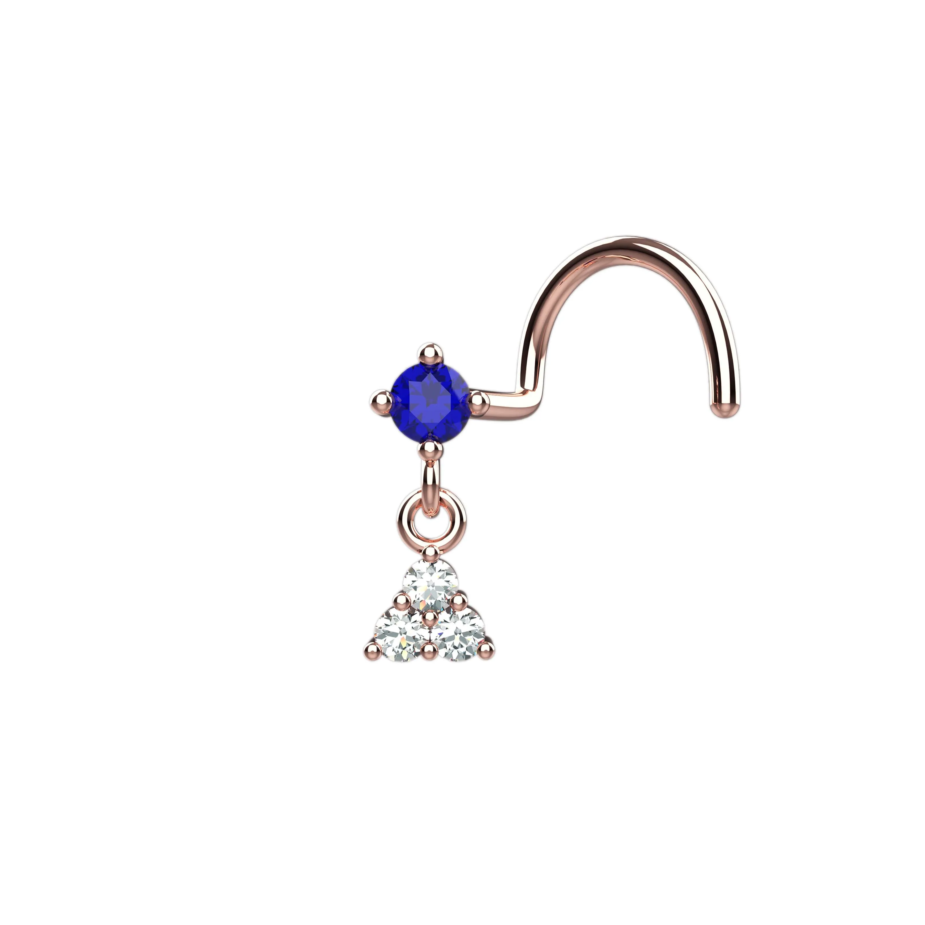 Indian Nose Ring Stud – Traditional Gold Nose Piercing Jewelry for Women
