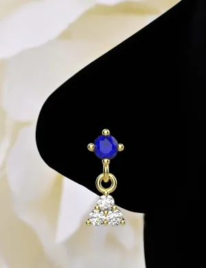 Indian Nose Ring Stud – Traditional Gold Nose Piercing Jewelry for Women