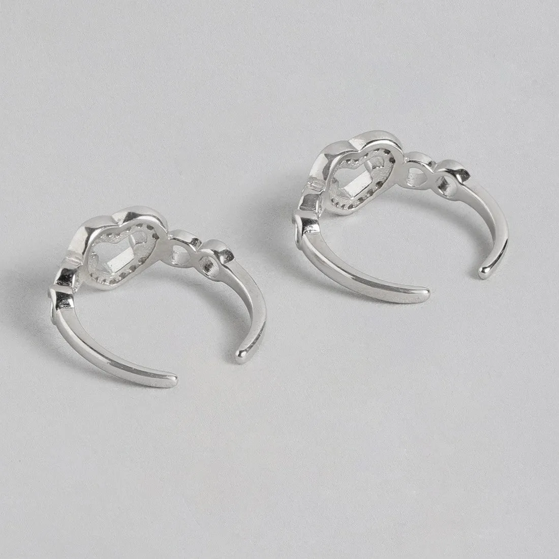 Infinity Heart Silver 925 Silver Toe Ring