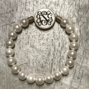Initial Pearl Bracelet