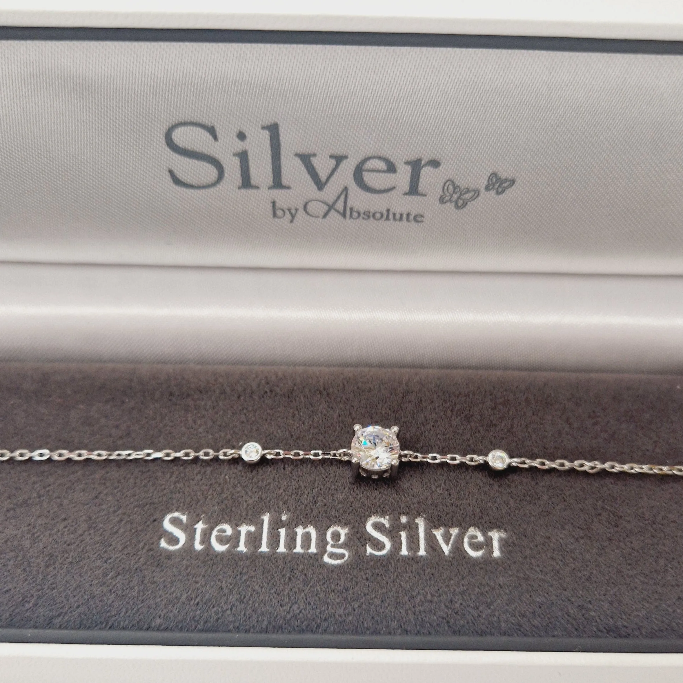 Isla Crystal Sterling Silver Bracelet