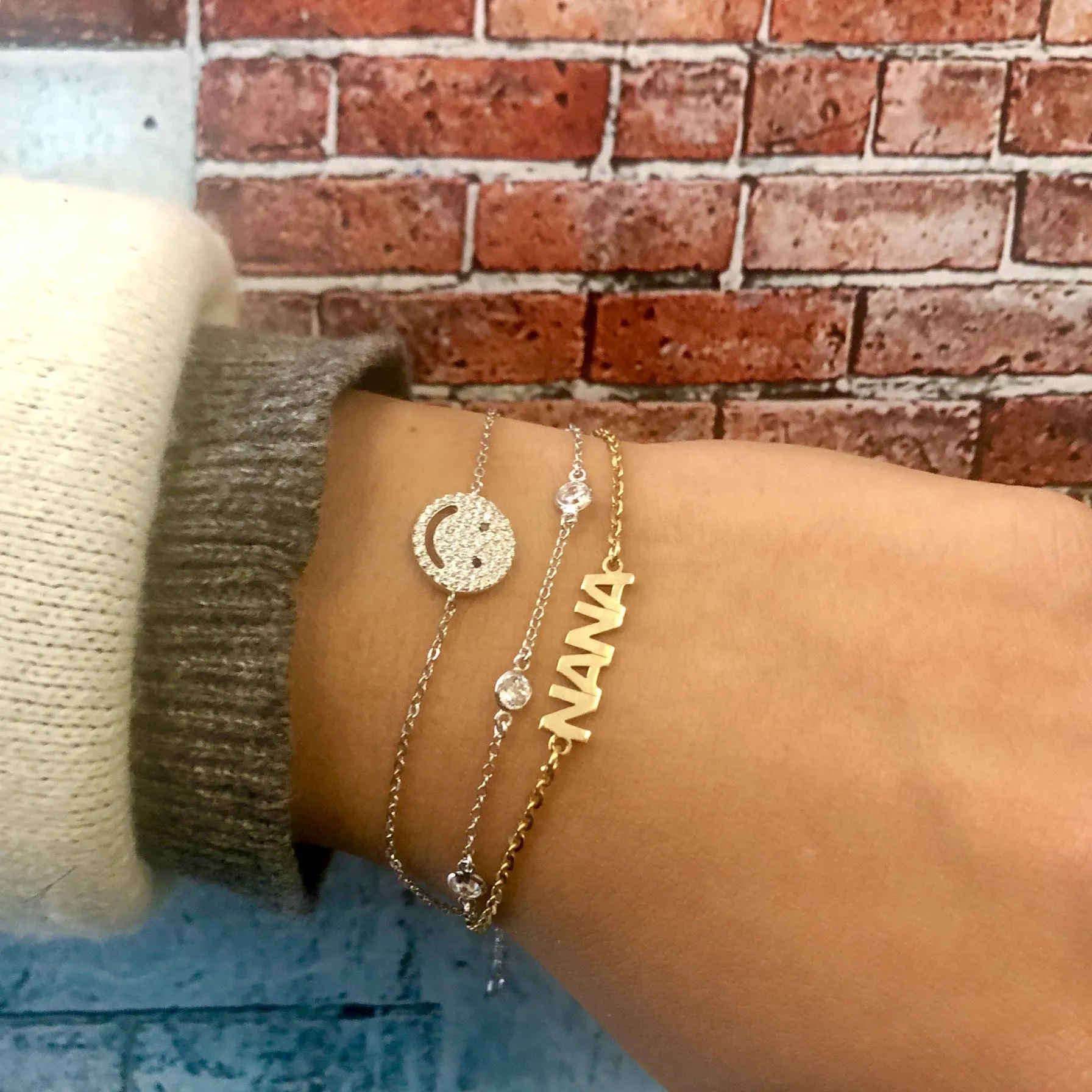 Joanne Uppercase Name Bracelet