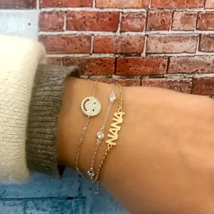 Joanne Uppercase Name Bracelet