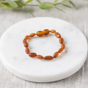 Kids | Raw Cognac Bean Baltic Amber Bracelet