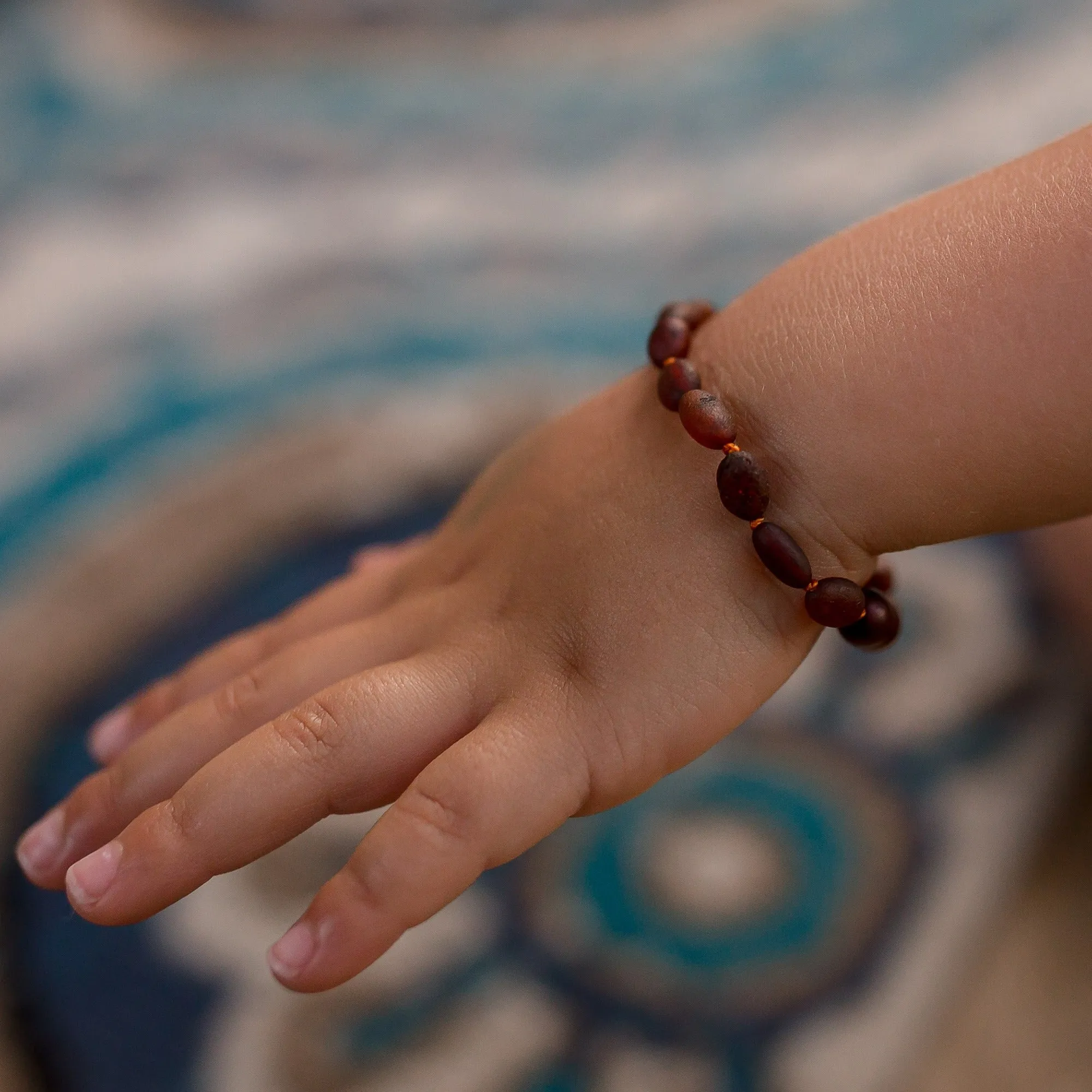 Kids | Raw Cognac Bean Baltic Amber Bracelet
