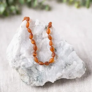 Kids | Raw Cognac Bean Baltic Amber Necklace