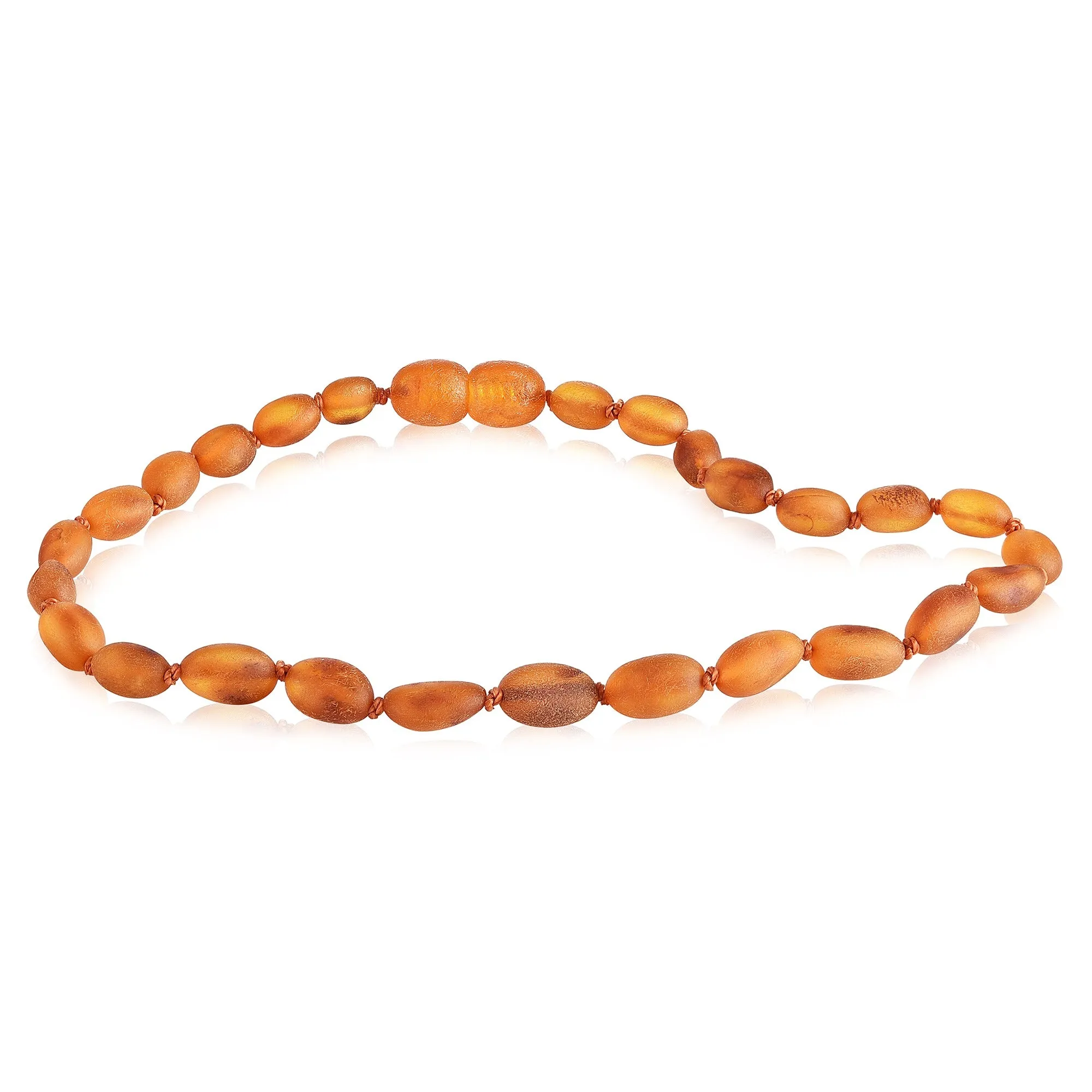 Kids | Raw Cognac Bean Baltic Amber Necklace