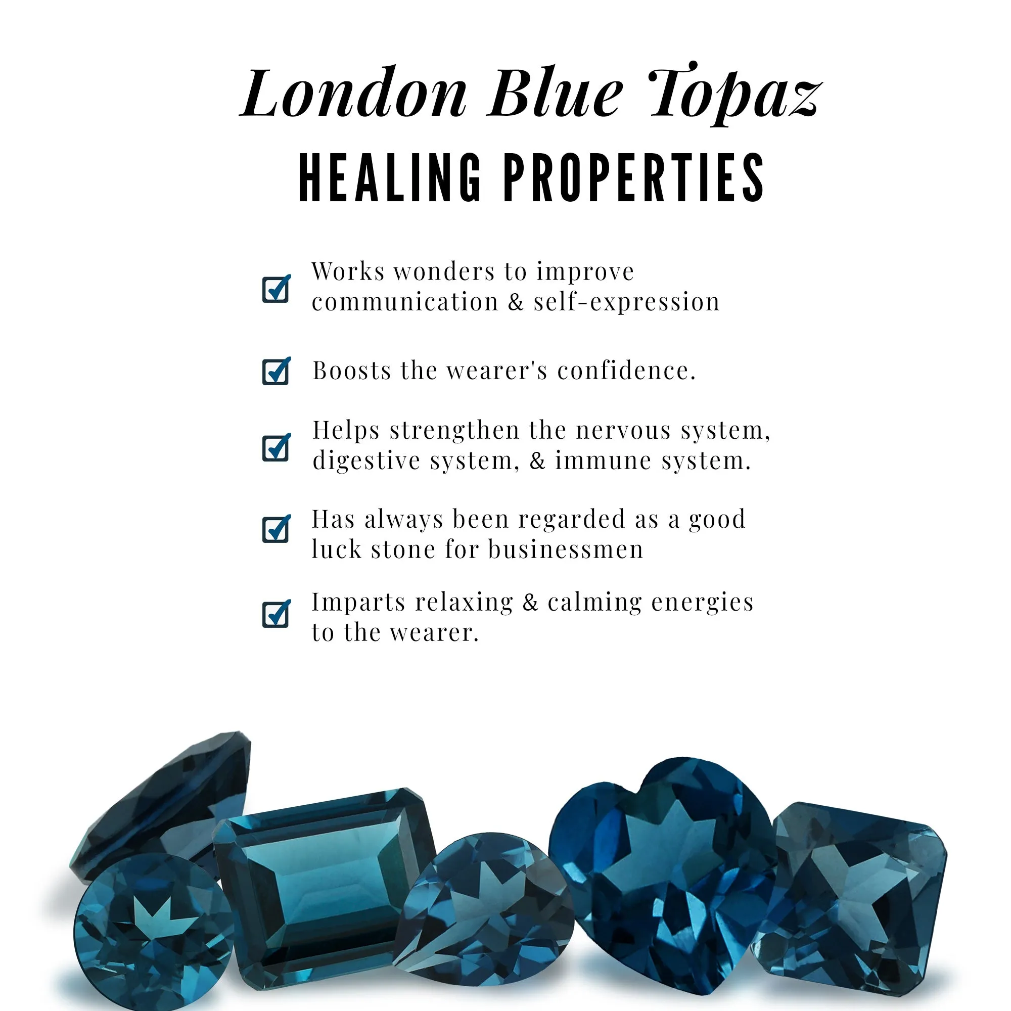 London Blue Topaz and Diamond Flower Engagement Ring