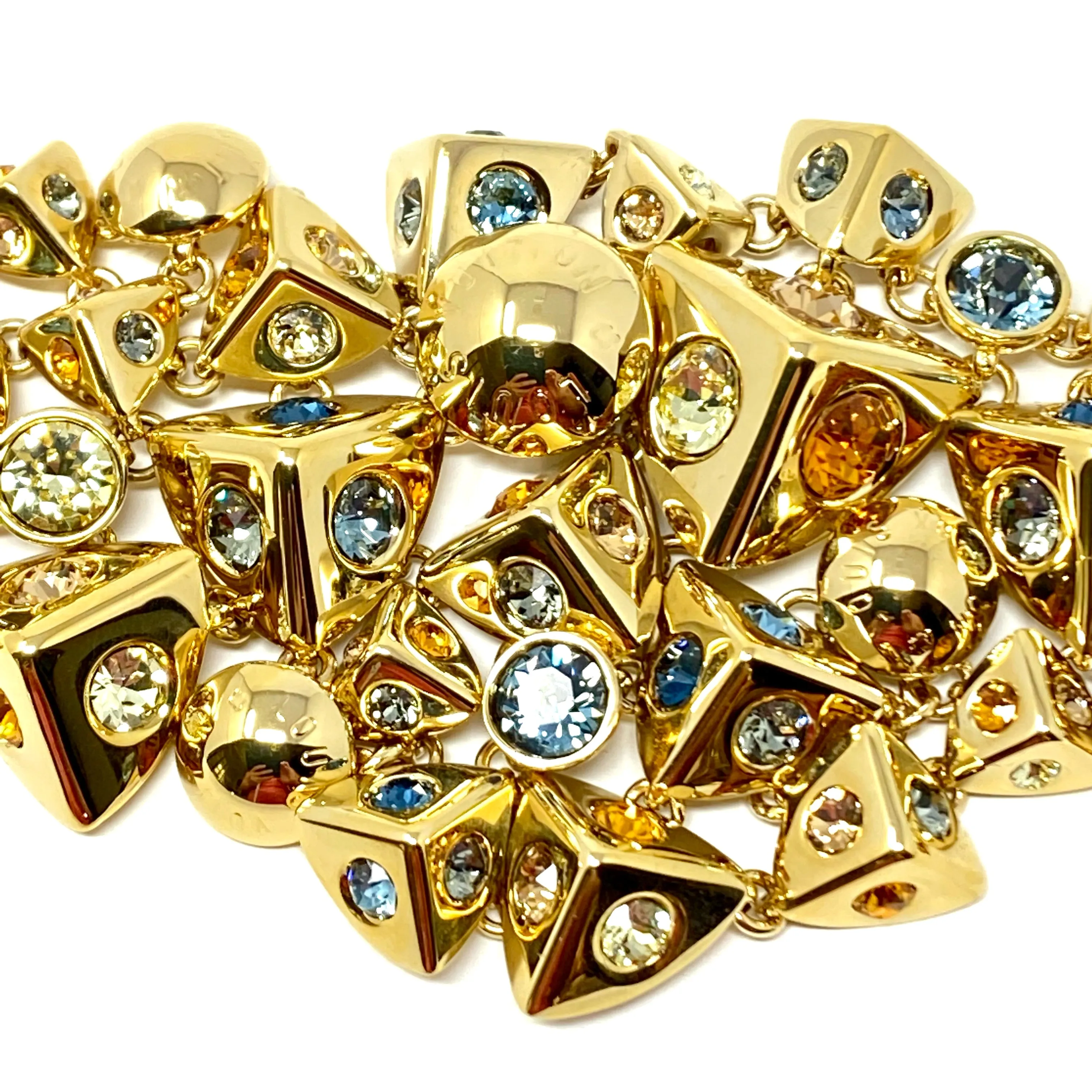Louis Vuitton M68184 Trunkies Accumulation Bracelet in Gold