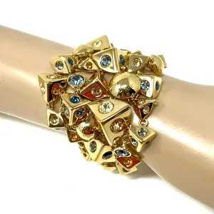 Louis Vuitton M68184 Trunkies Accumulation Bracelet in Gold