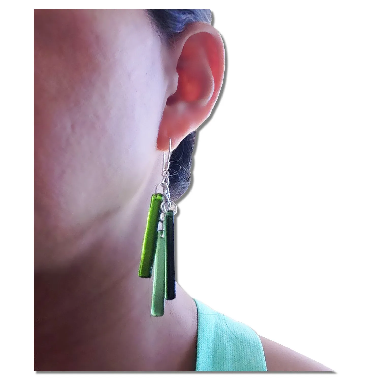LTRAC Glass Earrings - Purple