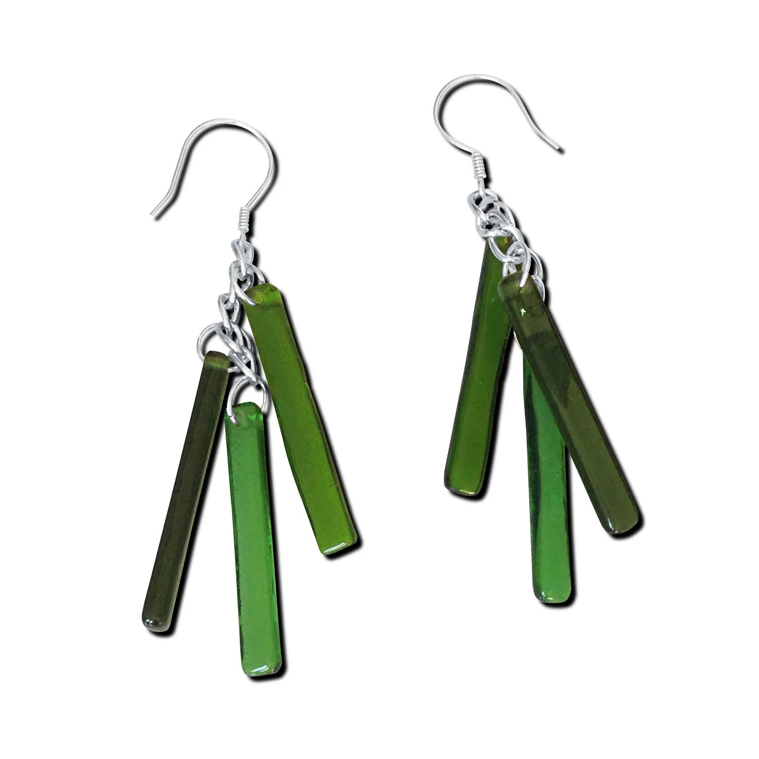 LTRAC Glass Earrings - Purple