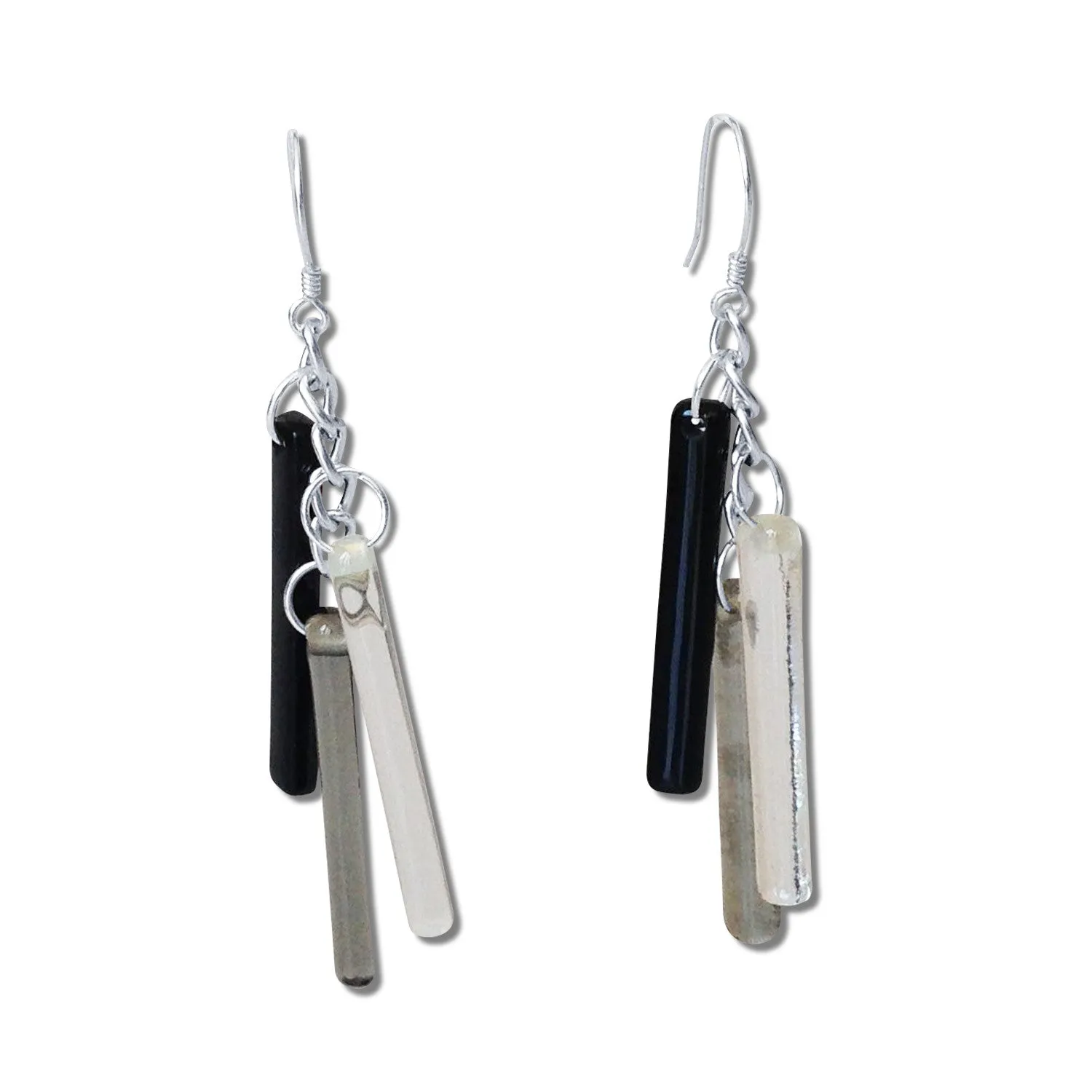 LTRAC Glass Earrings - Purple