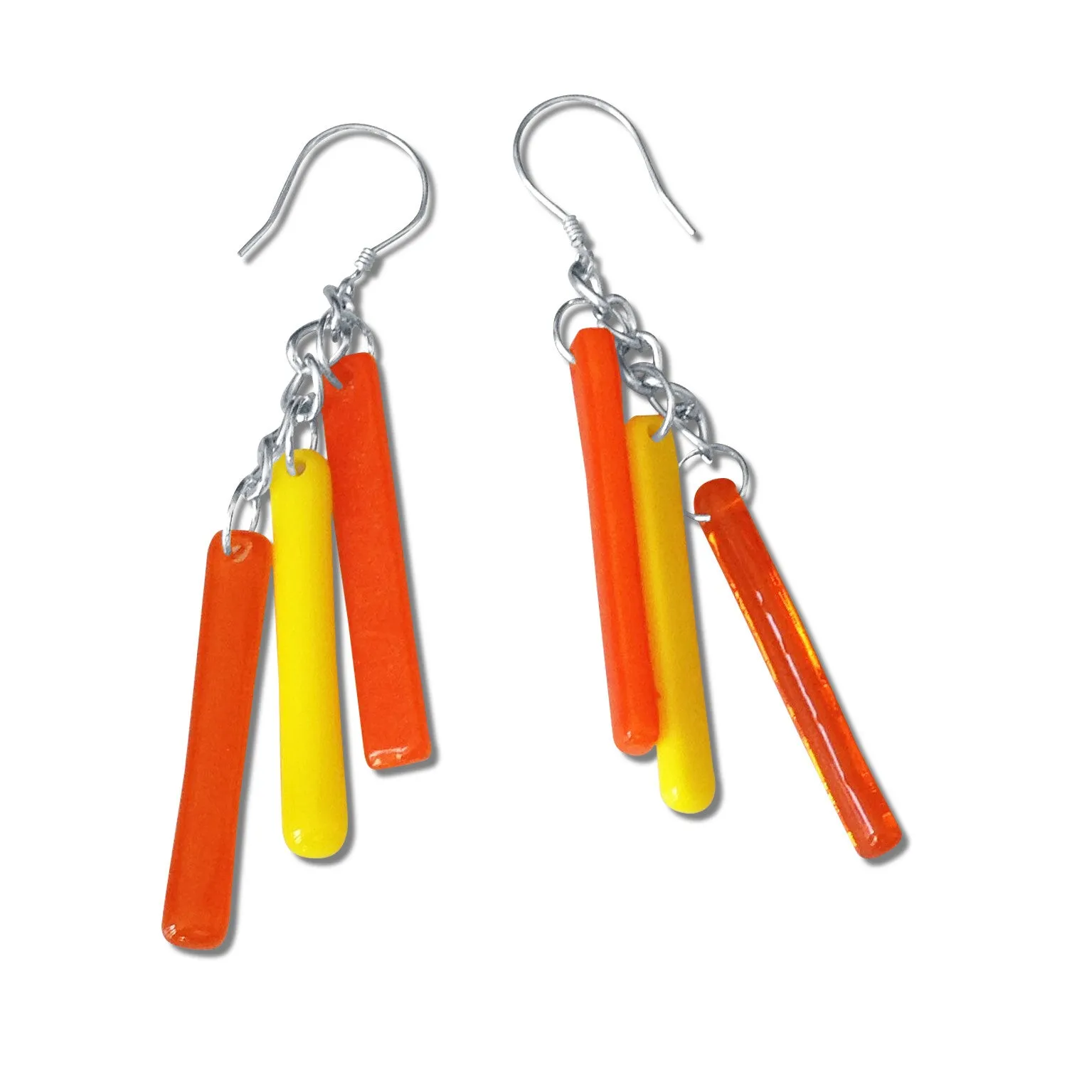 LTRAC Glass Earrings - Purple