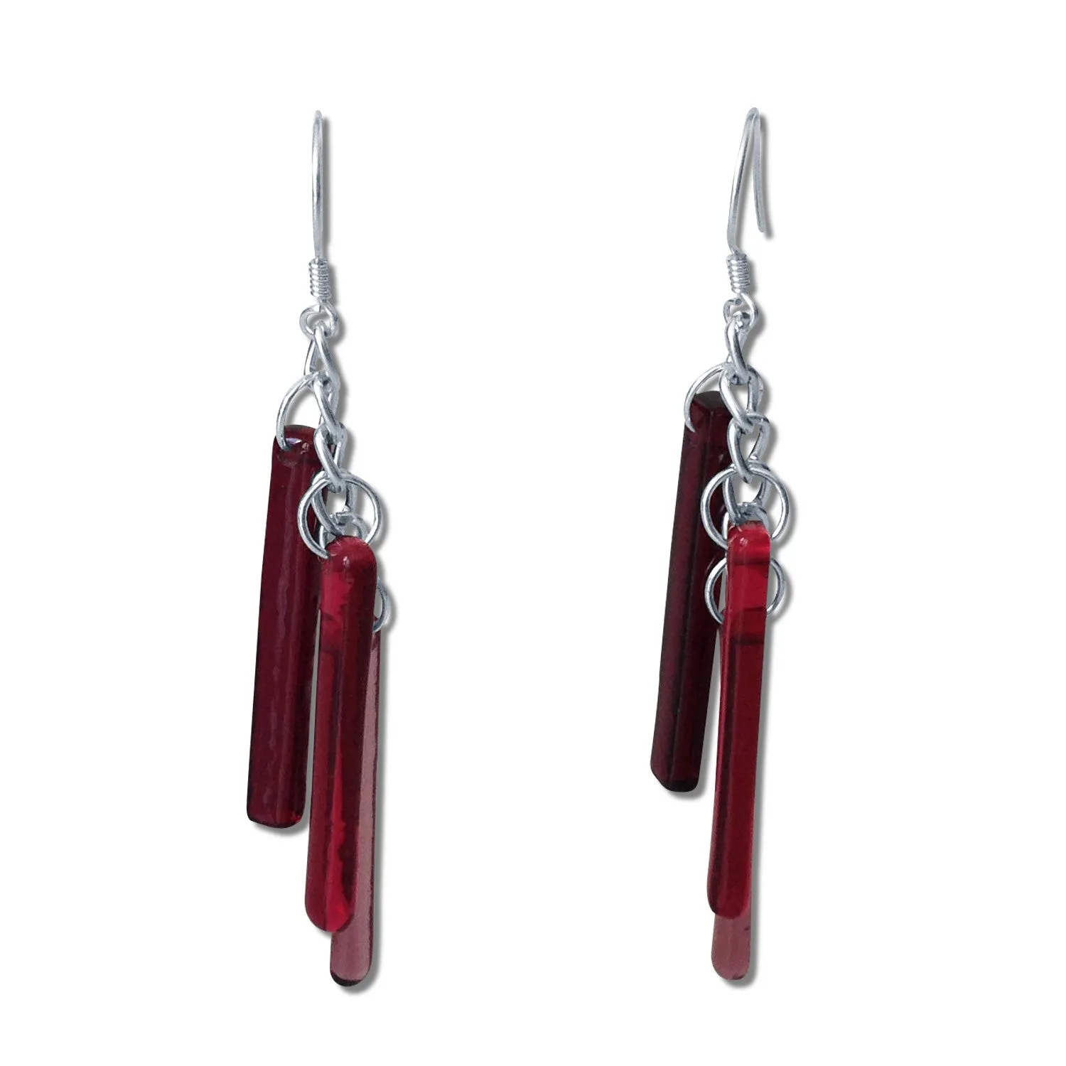 LTRAC Glass Earrings - Purple
