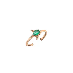 Manta Toe Ring
