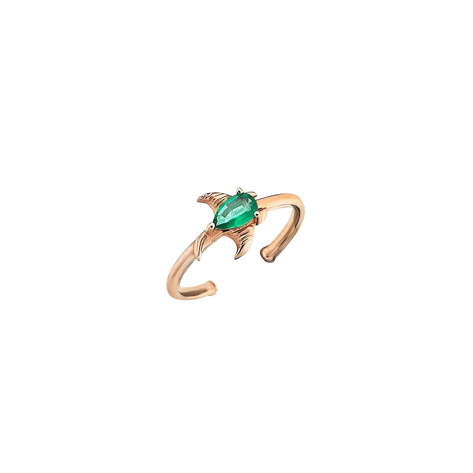 Manta Toe Ring