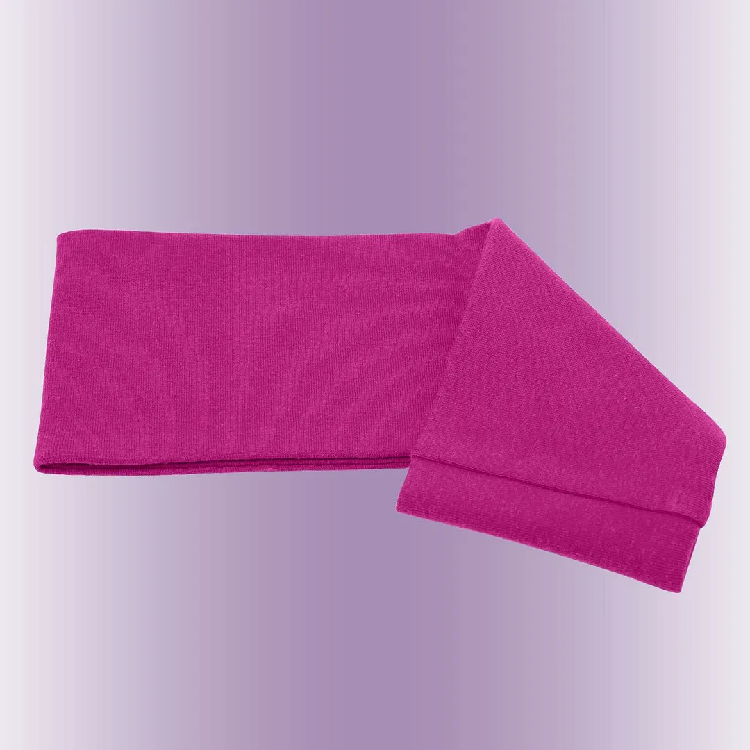 Men's Headbands Cotton Jersey 3" Wide Sports Fitness Yoga Made in the USA Fuchsia