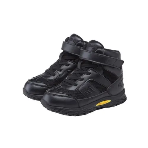 Mt. Emey 3305-1H Black - Children Straight Last Athletic Boots with Elastic Laces