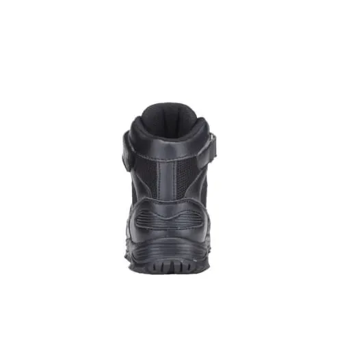 Mt. Emey 3305-1H Black - Children Straight Last Athletic Boots with Elastic Laces