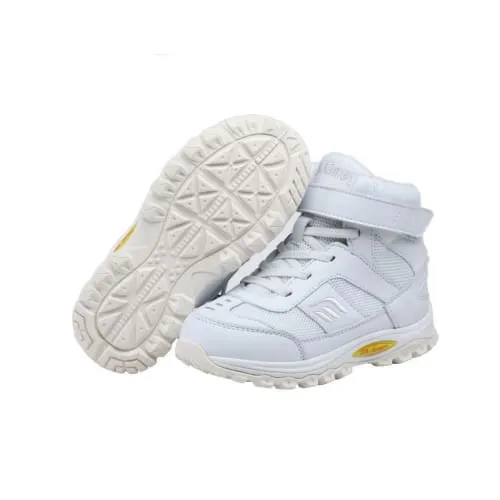 Mt. Emey 3305-3H White - Children Straight Last Athletic Boots with Elastic Laces