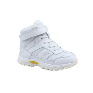 Mt. Emey 3305-3H White - Children Straight Last Athletic Boots with Elastic Laces