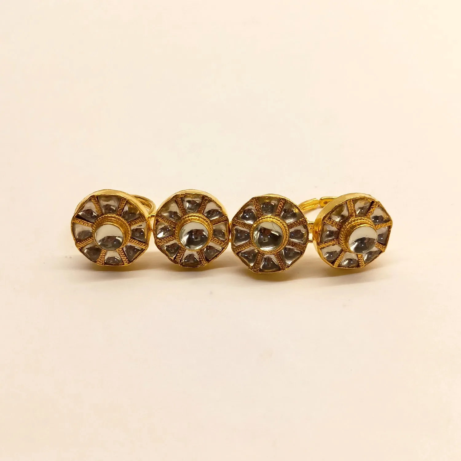 Namrata Four Finger Kundan Ring