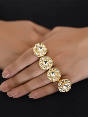 Namrata Four Finger Kundan Ring