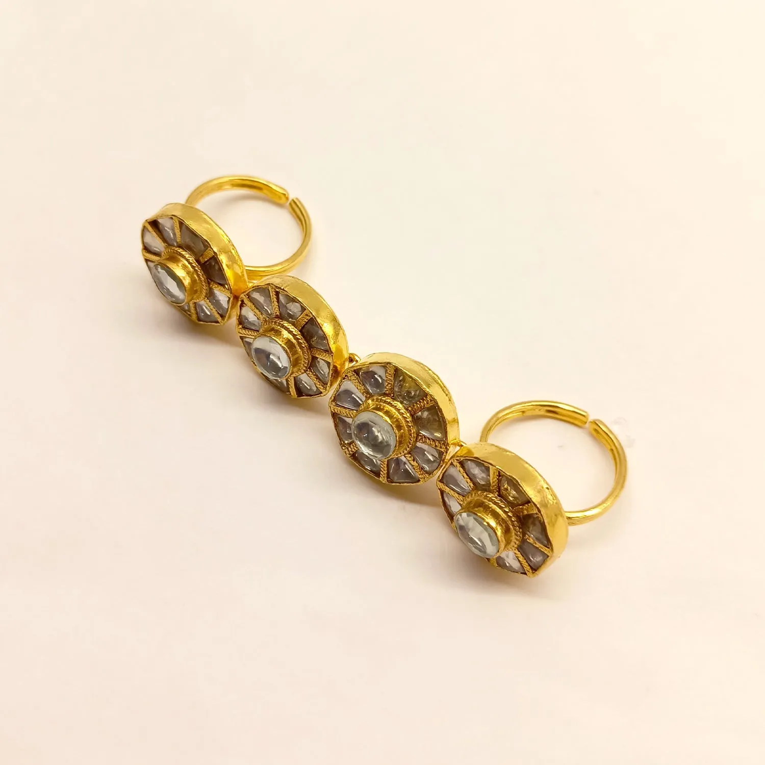 Namrata Four Finger Kundan Ring