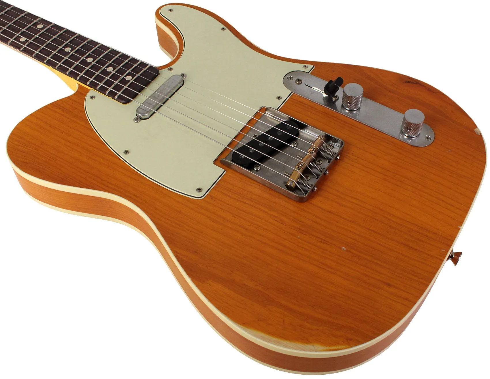 Nash T63DB Guitar, Double Bound, Amber Ash, Light Aging