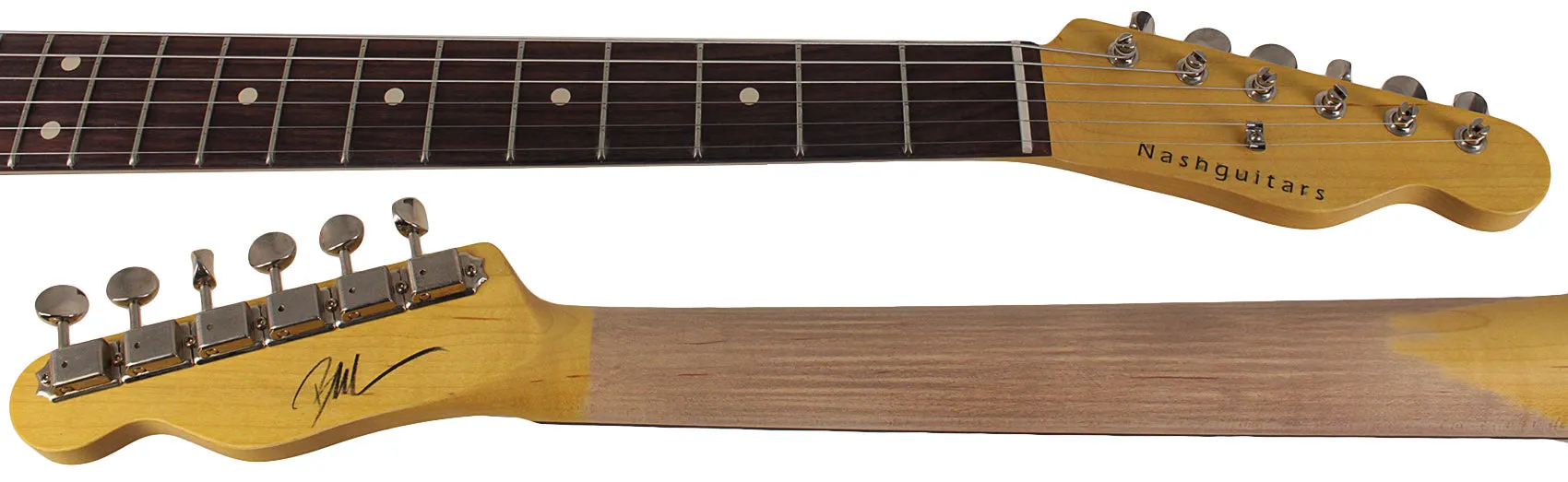 Nash T63DB Guitar, Double Bound, Amber Ash, Light Aging