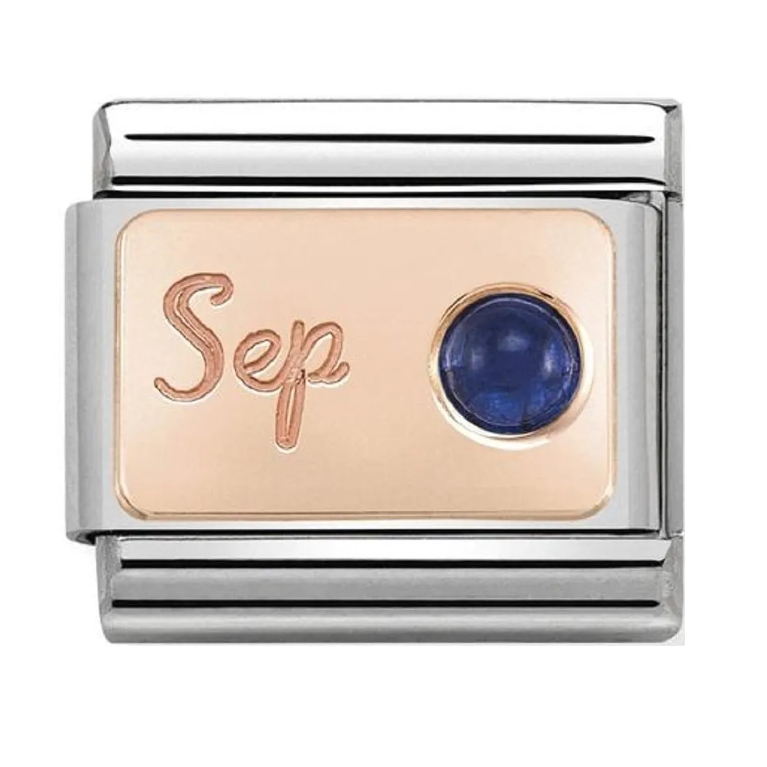 NOMINATION Charm Rose Gold and Sapphire September