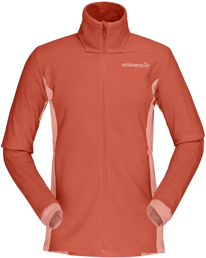 Norrøna Women&#x27;s Falketind Warm1 Jacket Orange Alert/Peach Amber | Buy Norrøna Women&#x27;s Falketind Warm1 Jacket Orange Alert/Peach Amber here | Outnorth