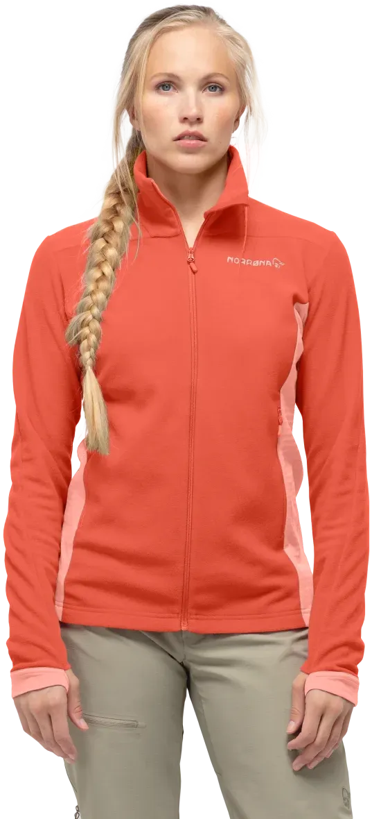 Norrøna Women&#x27;s Falketind Warm1 Jacket Orange Alert/Peach Amber | Buy Norrøna Women&#x27;s Falketind Warm1 Jacket Orange Alert/Peach Amber here | Outnorth