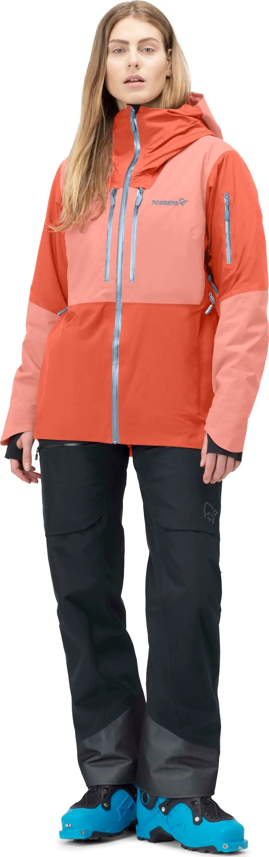 Norrøna Women&#x27;s Lofoten Gore-tex Thermo100 Jacket Orange Alert/Peach Amber | Buy Norrøna Women&#x27;s Lofoten Gore-tex Thermo100 Jacket Orange Alert/Peach Amber here | Outnorth