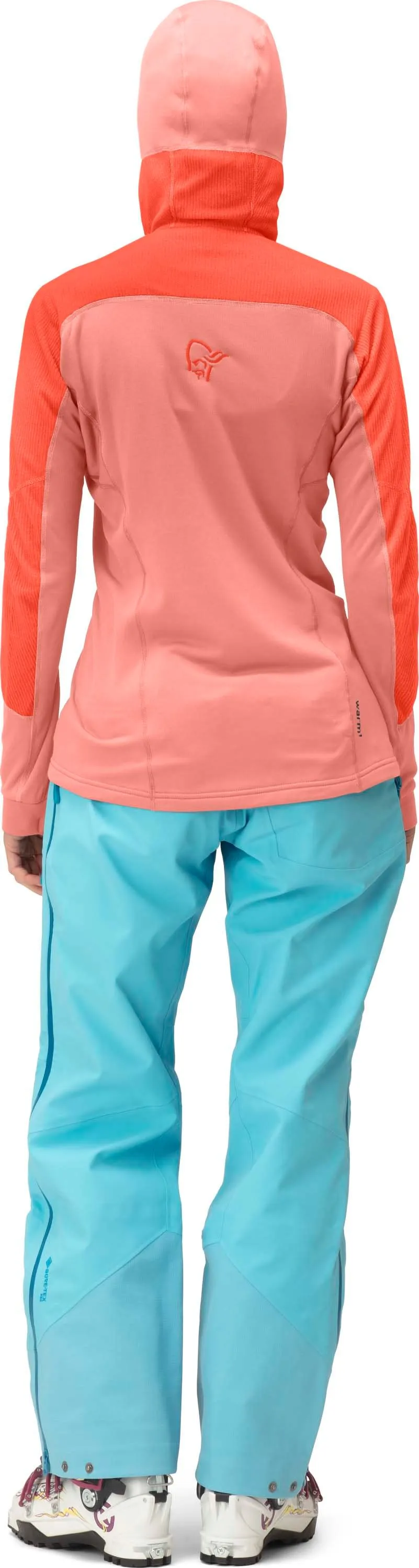 Norrøna Women&#x27;s Lofoten Thermal Pro Hood Orange Alert/Peach Amber | Buy Norrøna Women&#x27;s Lofoten Thermal Pro Hood Orange Alert/Peach Amber here | Outnorth