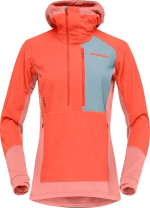 Norrøna Women&#x27;s Lofoten Thermal Pro Hood Orange Alert/Peach Amber | Buy Norrøna Women&#x27;s Lofoten Thermal Pro Hood Orange Alert/Peach Amber here | Outnorth